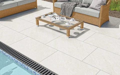 Crystal White 2CM Outdoor Tile – Elegant, Durable & Timeless