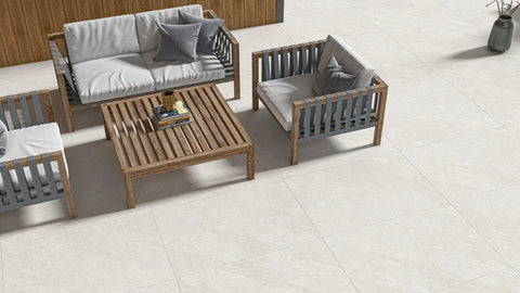 Crystal White 2CM Outdoor Tile – Elegant, Durable & Timeless