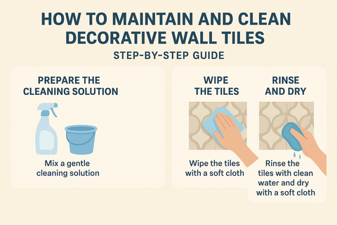 How to Maintain and Clean Decorative Wall Tiles: Step-by-Step Guide